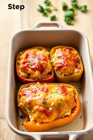 Savory Baked Leftover Turkey Stuffed Peppers steps