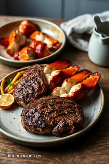 Quick and Elegant Baked Lobster Tails with Ribeye Steaks steps