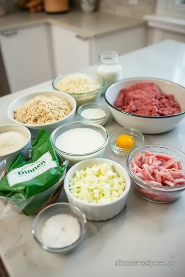 Classic American Meatloaf ingredients