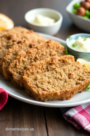 Classic American Meatloaf presentation