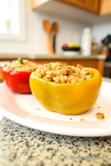 Scratch Box Turkey Call Stuffed Bell Peppers steps