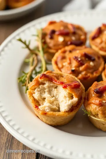 Mini Baked Turkey Dinner Delights presentation