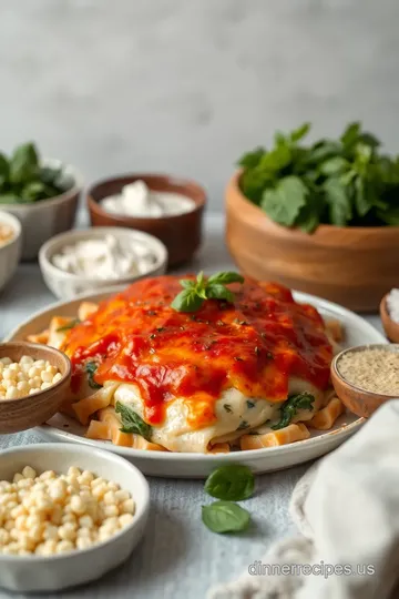 Bake White Chicken Spinach Lasagna Delight ingredients