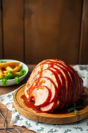 Baked Ham with Maple Glaze Delight steps
