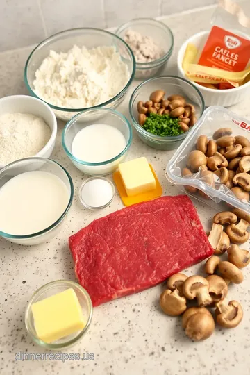 Beef Wellington Crepe Recipe ingredients