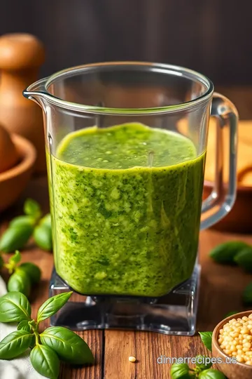 Quick and Easy 5-Minute Basil Pesto presentation