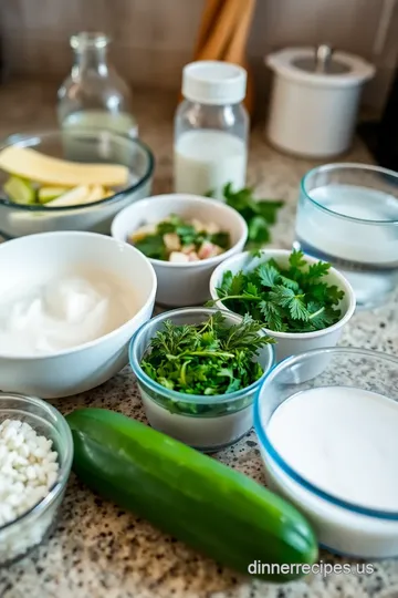 Creamy Herb-Infused Yogurt Drink ingredients