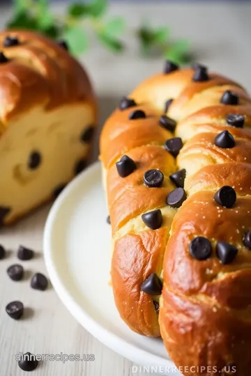 Braided Chocolate Chip Brioche Recipe presentation