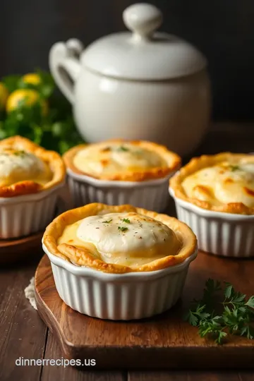 Delightful Butter Chicken Pot Pies presentation