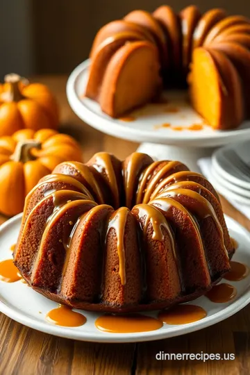 Bake Butterscotch Pumpkin Bundt Cake Delight presentation