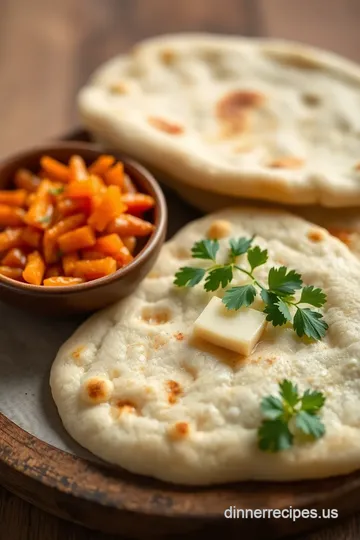 Fluffy Garlic Naan with Buttery Goodness ingredients