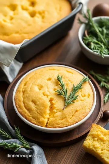 Buttery Rosemary Cornbread: A Savory Twist on a Classic presentation