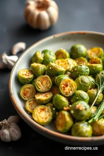Garlicky Baked Brussels Sprouts au Gratin ingredients