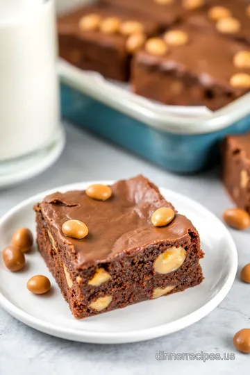 Chill Peanut Butter Brownie Delight presentation