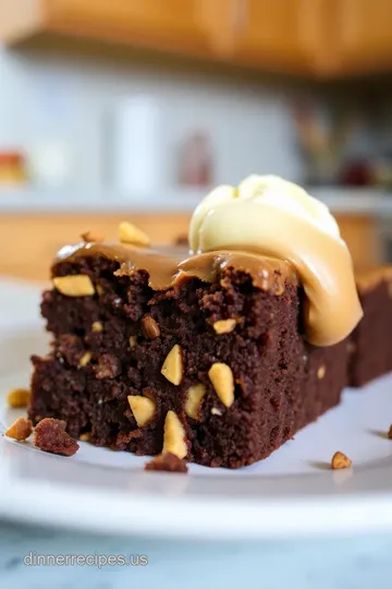 Chill Peanut Butter Brownie Delight steps