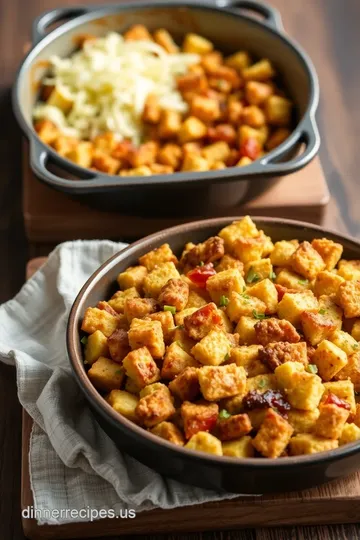 Bake Chorizo Cornbread Stuffing steps