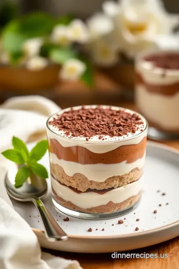 No-Bake Tiramisu Dessert with Creamy Layers presentation