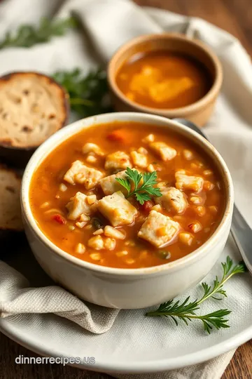 Hearty Savory Turkey and Wild Rice Soup presentation