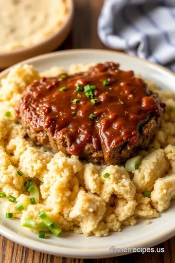 Classic Salisbury Steak with Mushroom Gravy presentation