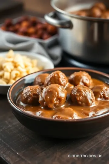Savory Ground Beef Meatballs with Rich Gravy steps