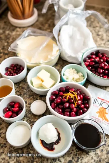 Cranberry and Goat Cheese Phyllo Cups ingredients