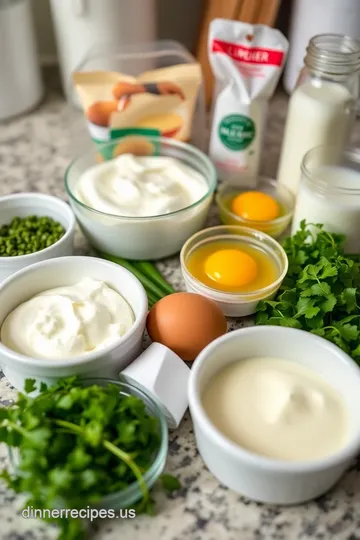 Creamy Herb &amp Garlic Mini Savory Cheesecakes ingredients