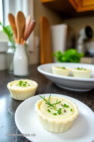 Creamy Herb &amp Garlic Mini Savory Cheesecakes steps
