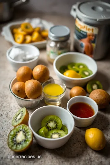 Crispy Golden Kiwi Chips Recipe ingredients