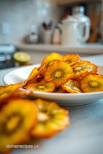 Crispy Golden Kiwi Chips Recipe steps