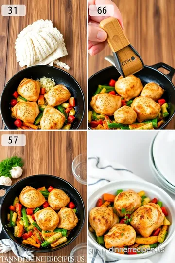 Skillet Chicken Thighs with Veggies in 40 Min steps