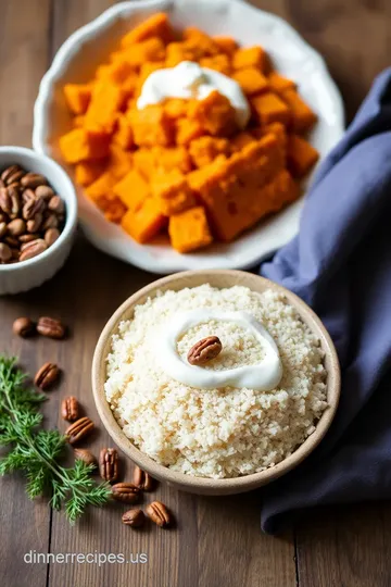 Bake Sweet Potato Casserole with Pecan Topping ingredients