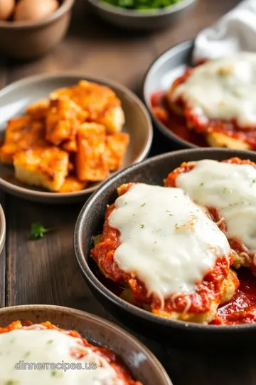 Easy Chicken Parmesan with Crispy Cheese steps