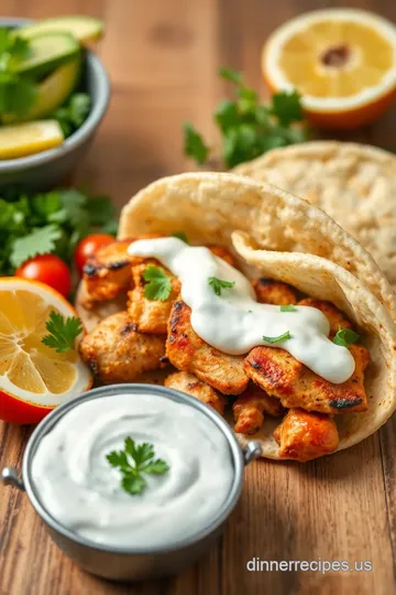 Grilled Chicken Gyros with Tzatziki Sauce ingredients