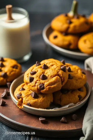 Bake Pumpkin Cookies with Chocolate Chips presentation