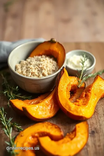 Sweetly Roasted Pumpkin Wedges with Maple Cinnamon Glaze ingredients