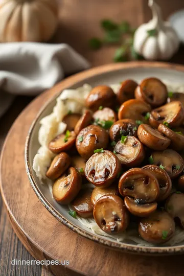 Sautéed Mushrooms with Garlic Flavor Boost presentation