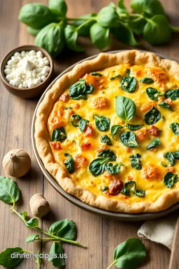 Elegant Spinach Quiche for Mother&#039 s Day Brunch ingredients