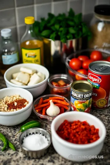 Fiery Rigatoni Arrabbiata ingredients