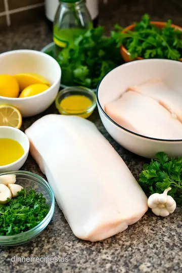 Lemon Herb Grilled Fish ingredients