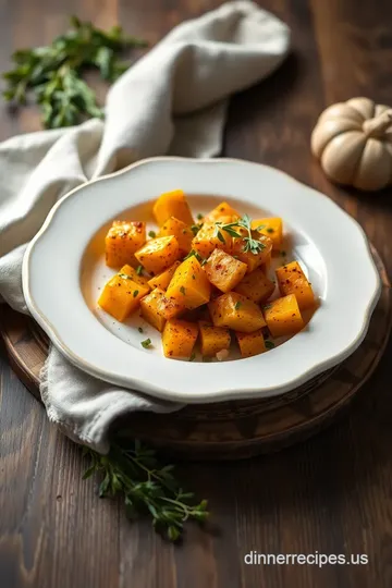 Roasted Butternut Squash with Herbs &amp Spices presentation