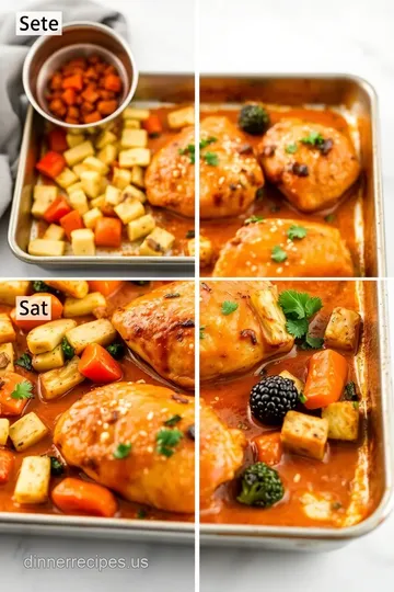 Sheet Pan Curry Chicken with Roasted Veggies steps