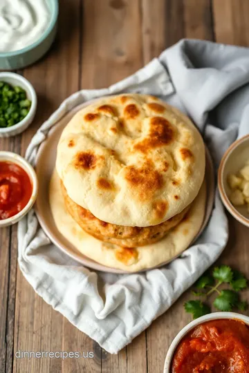 Quick &amp Fluffy Pita Bread Recipe presentation