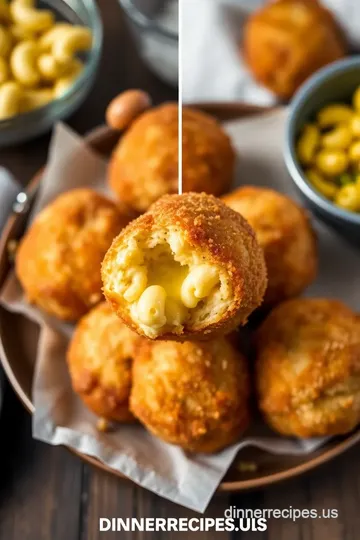 Crispy &amp Cheesy Fried Mac and Cheese Balls steps