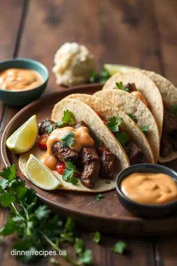 Grilled Flank Steak Tacos with Spicy Mayo ingredients
