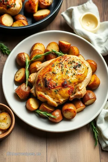 Herb-Infused Roasted Chicken with Garlic Herb Potatoes steps