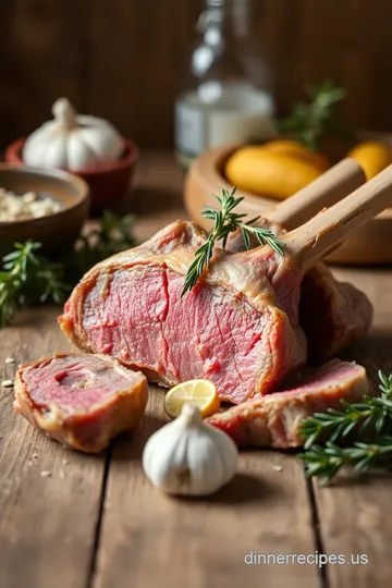 Herb-Crusted Rack of Lamb with Garlic &amp Rosemary ingredients