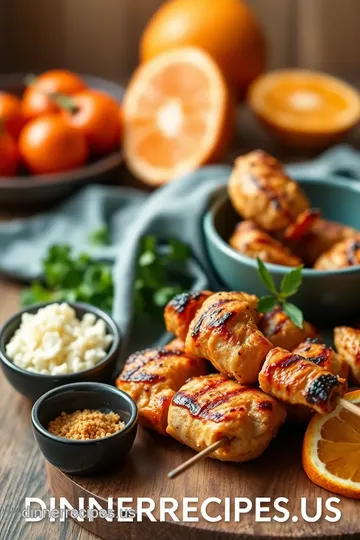 Grilled Chicken Skewers with Zesty Orange ingredients