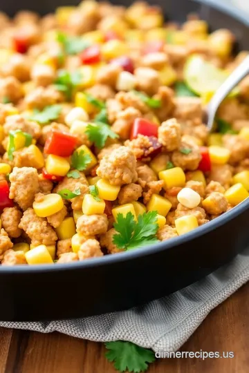 Ground Chicken Mexican Corn Recipe presentation