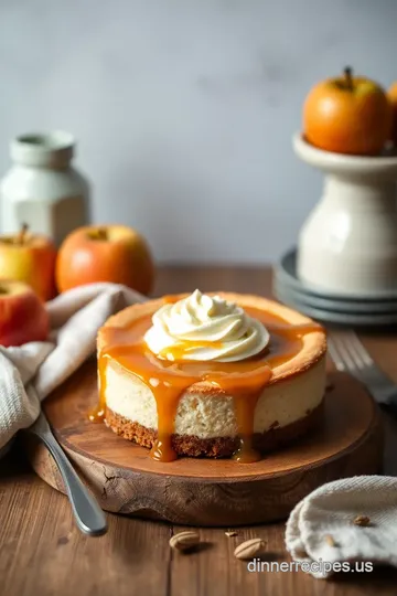 My Favorite Bake Caramel Apple Cheesecake Delight presentation