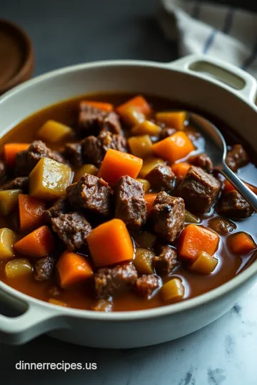 Hearty Soldiers&#039 Stew presentation